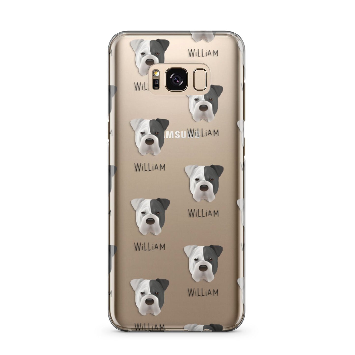 Bull Pei Icon with Name Samsung Galaxy S8 Plus Case