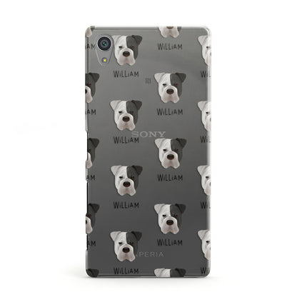 Bull Pei Icon with Name Sony Xperia Case