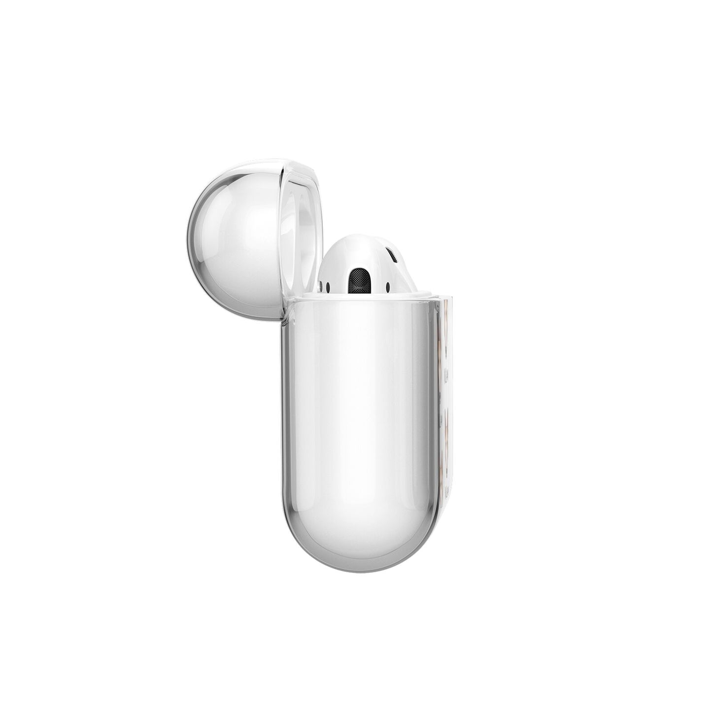 Bull Terrier Icon with Name AirPods Case Side Angle