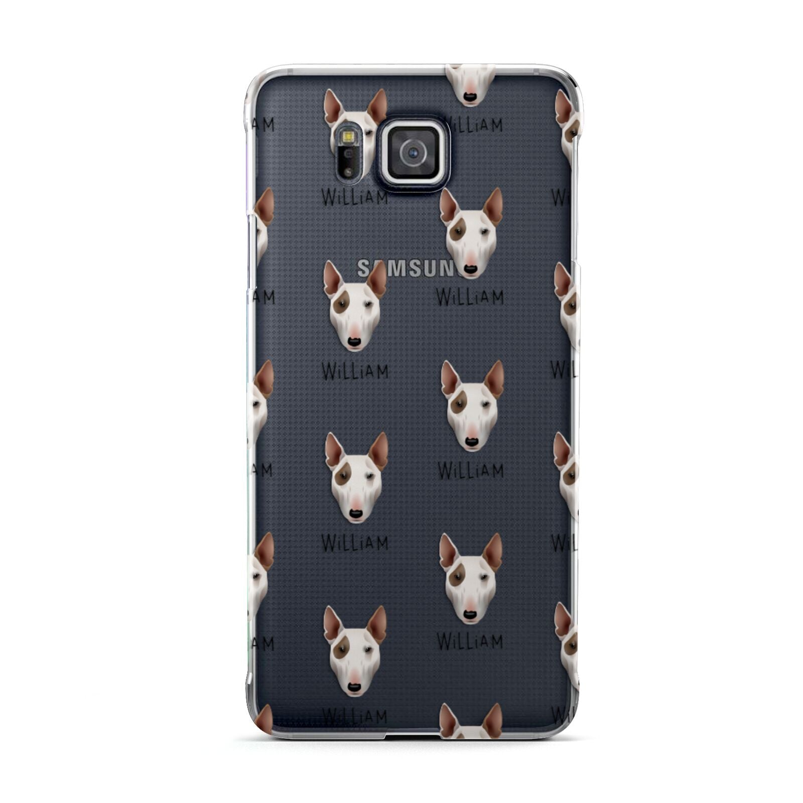 Bull Terrier Icon with Name Samsung Galaxy Alpha Case