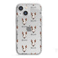 Bull Terrier Icon with Name iPhone 13 Mini TPU Impact Case with White Edges