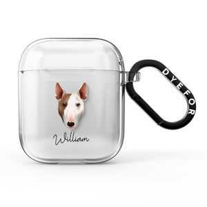 Bull Terrier Personalised AirPods Case