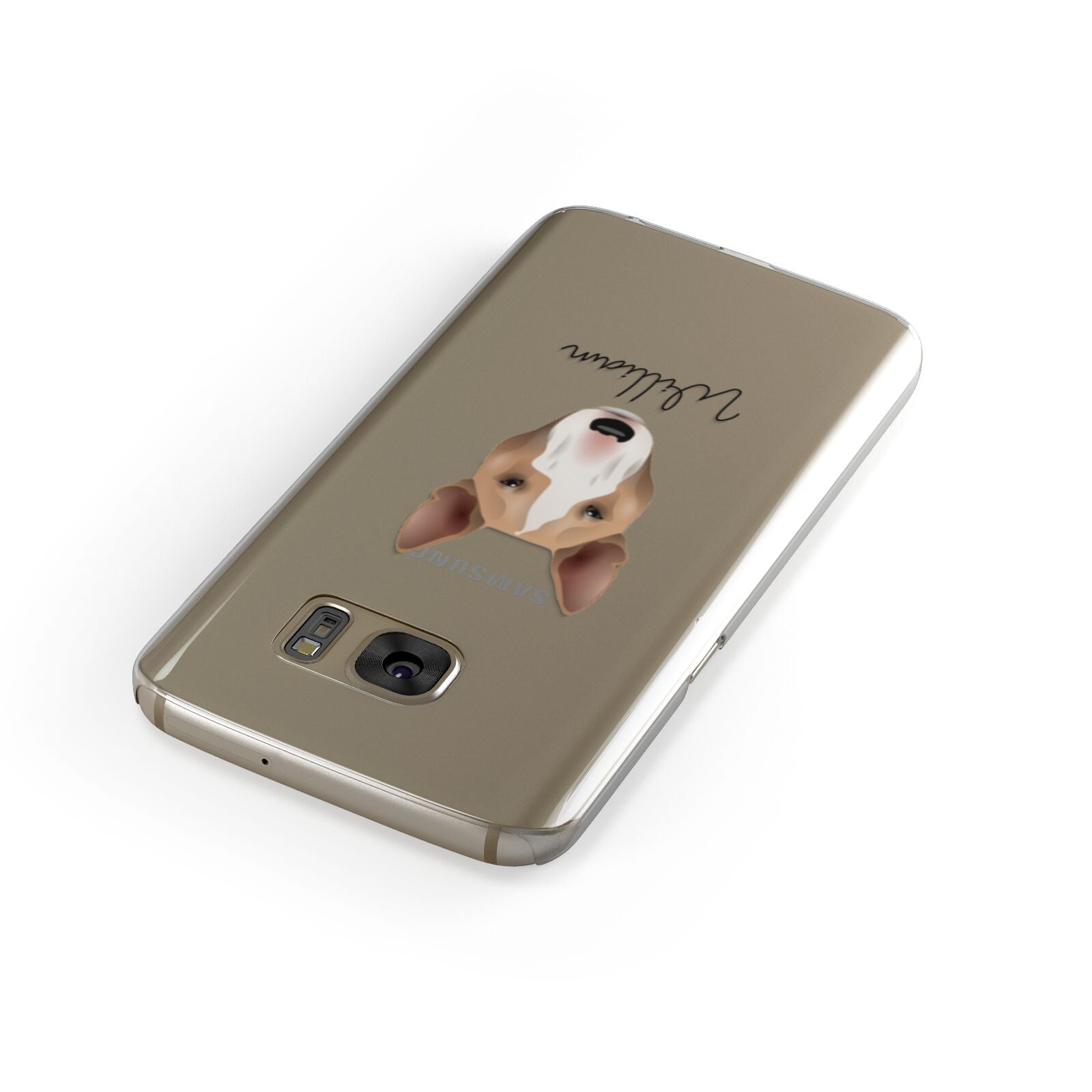 Bull Terrier Personalised Samsung Galaxy Case Front Close Up