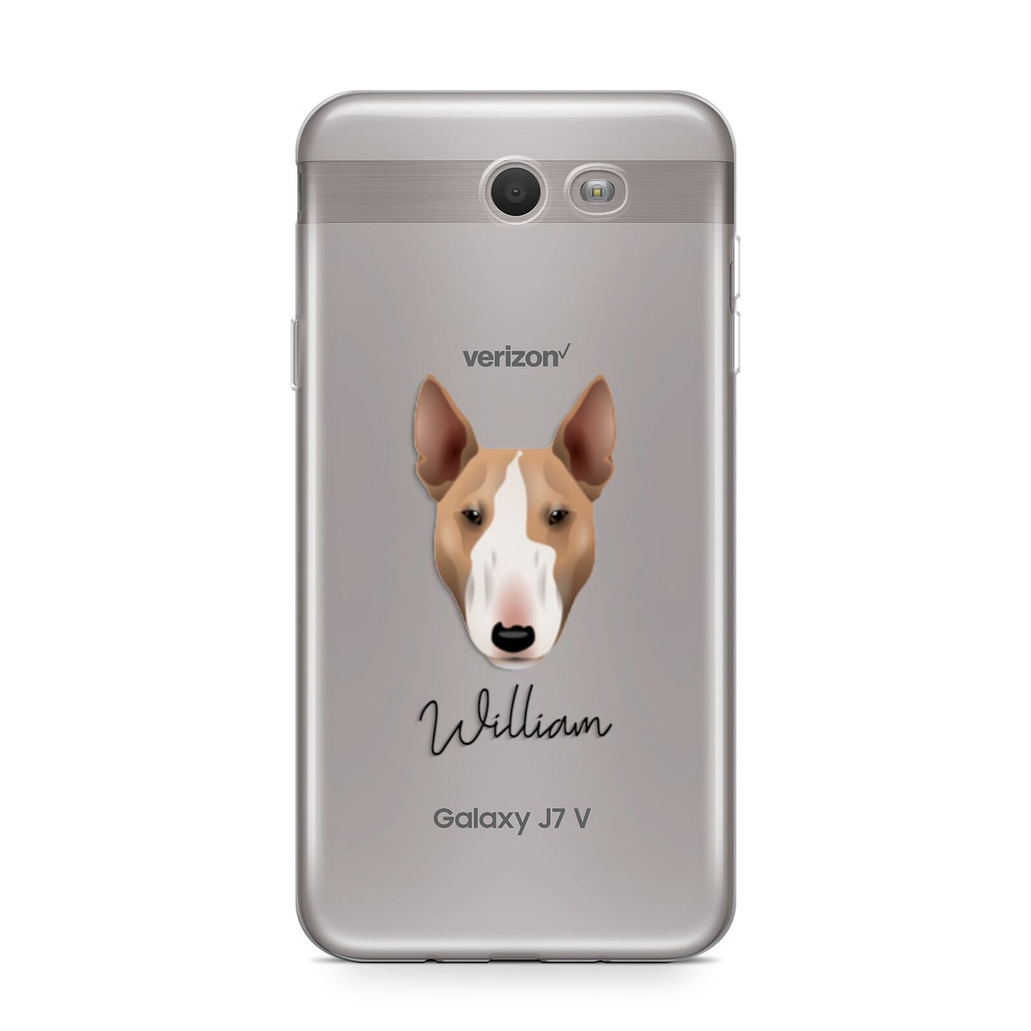 Bull Terrier Personalised Samsung Galaxy J7 2017 Case