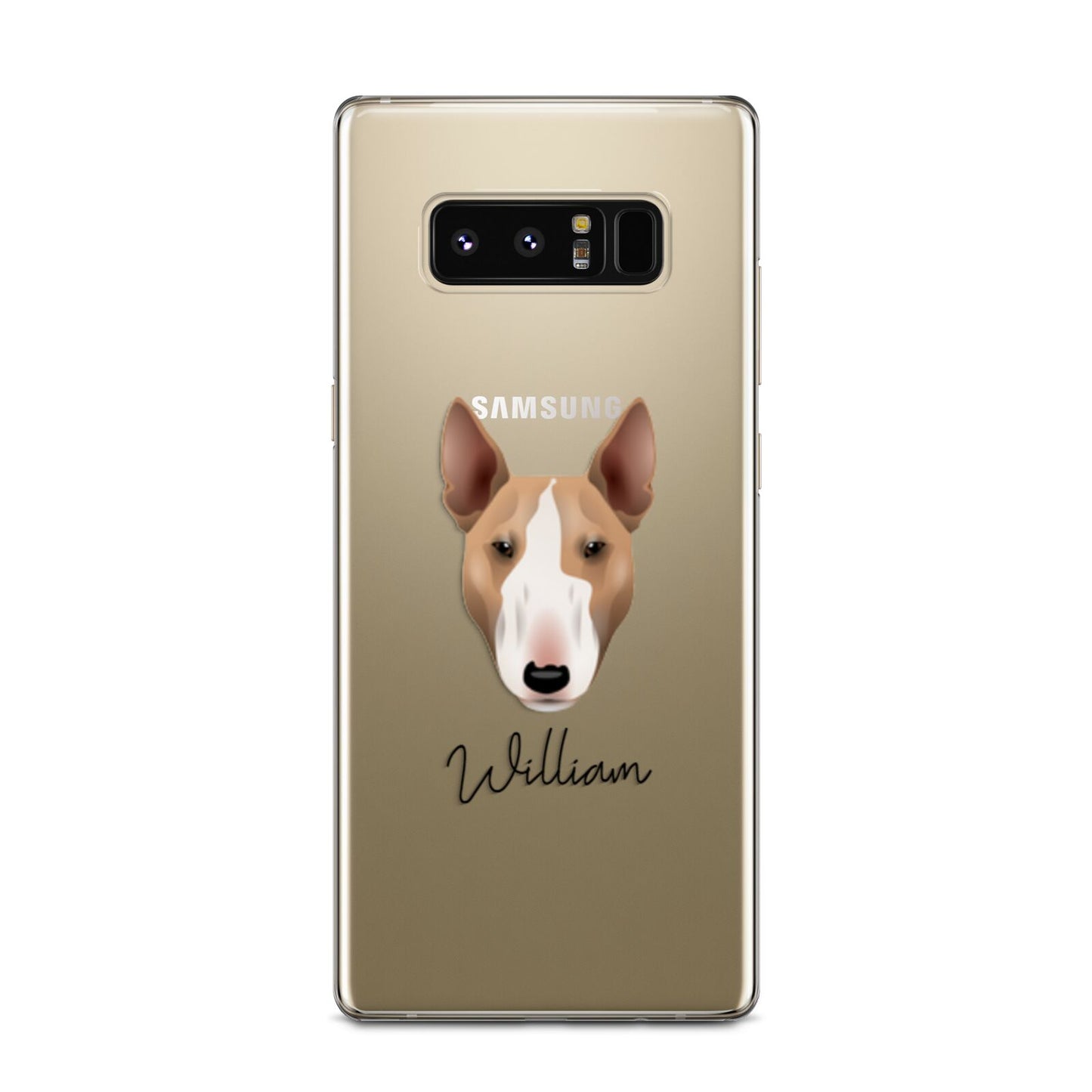 Bull Terrier Personalised Samsung Galaxy Note 8 Case