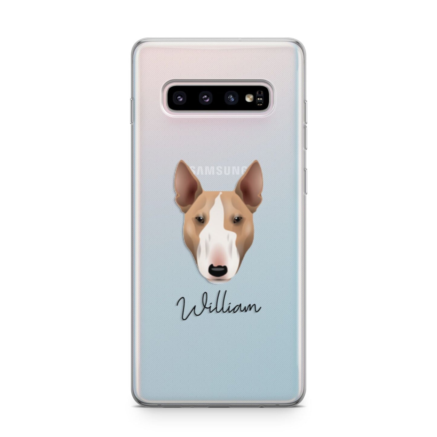 Bull Terrier Personalised Samsung Galaxy S10 Plus Case