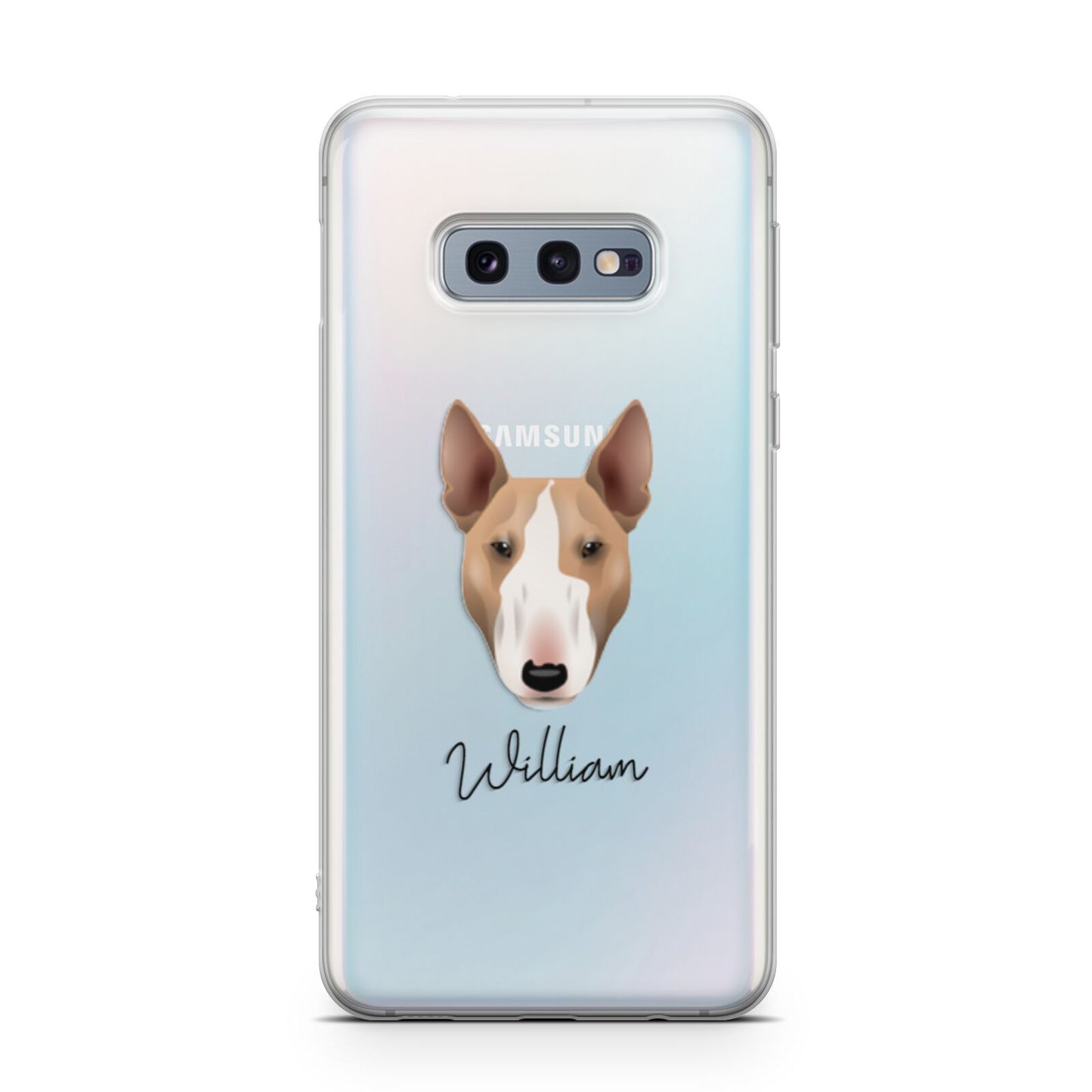 Bull Terrier Personalised Samsung Galaxy S10E Case