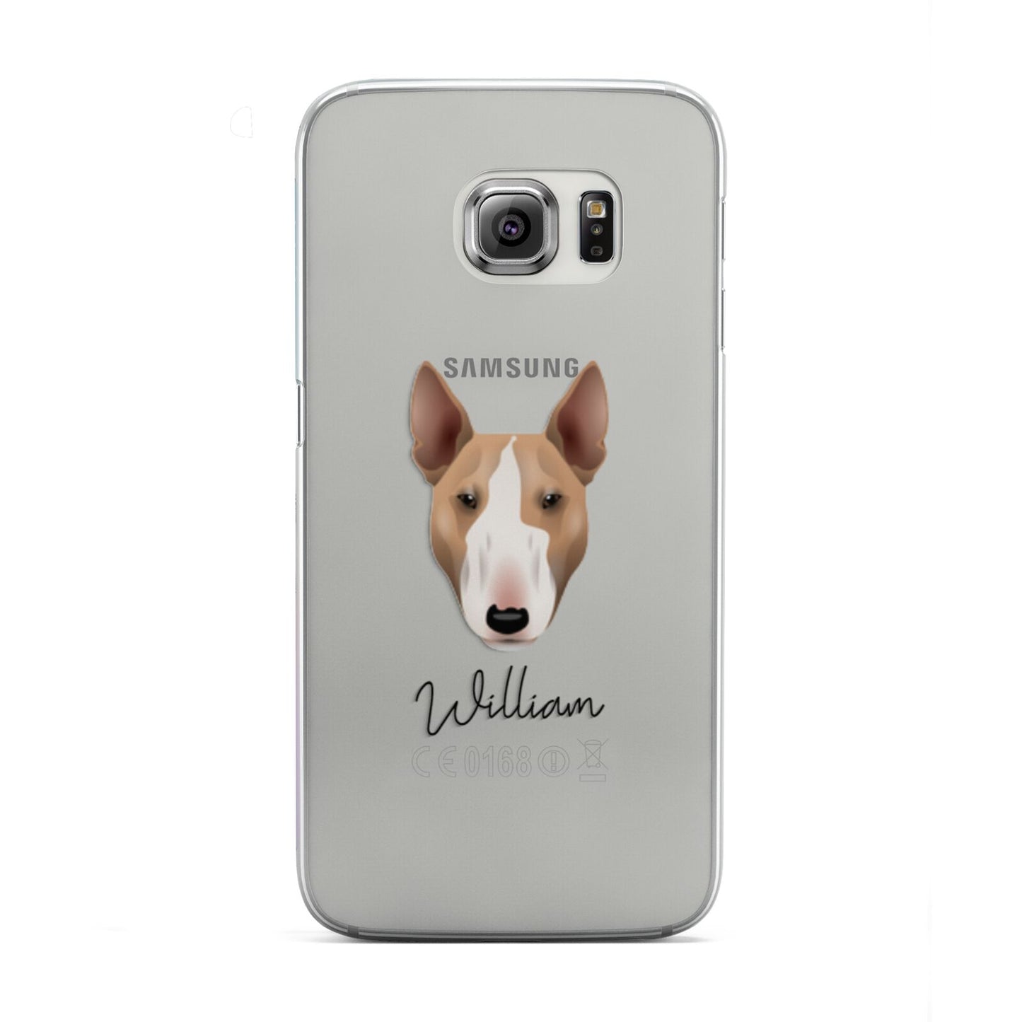 Bull Terrier Personalised Samsung Galaxy S6 Edge Case