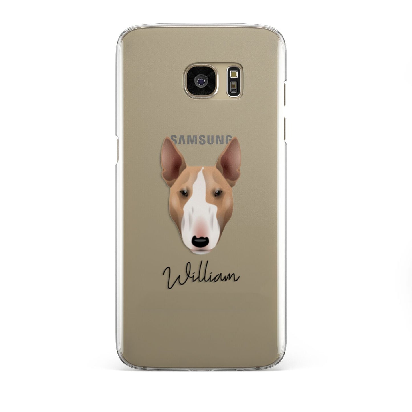 Bull Terrier Personalised Samsung Galaxy S7 Edge Case