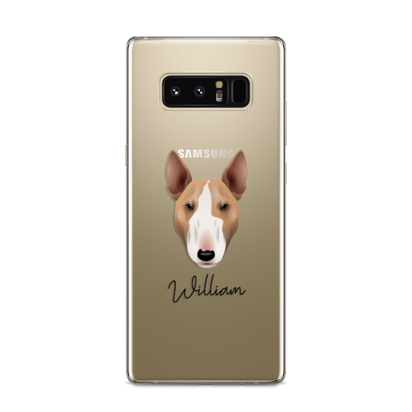 Bull Terrier Personalised Samsung Galaxy S8 Case