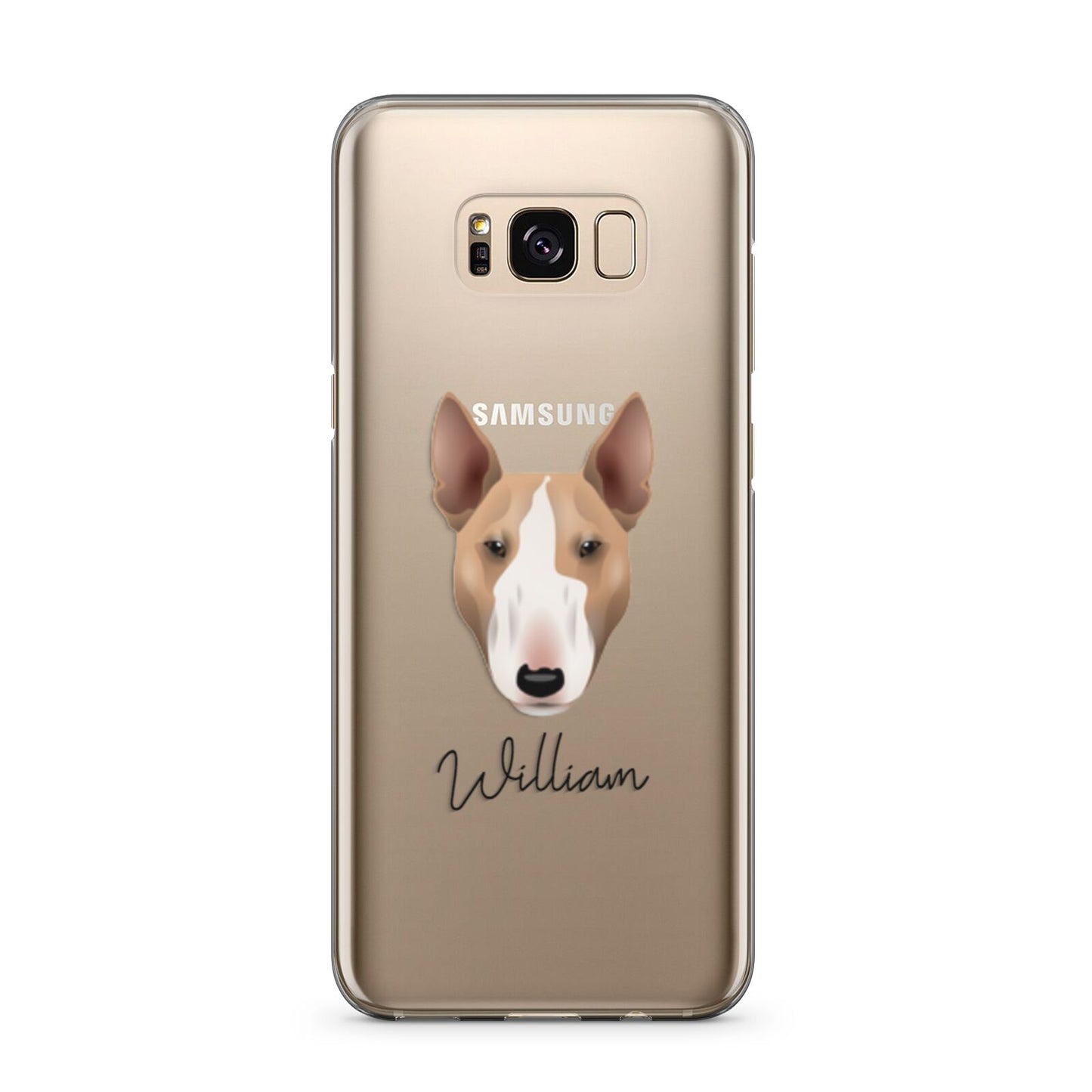 Bull Terrier Personalised Samsung Galaxy S8 Plus Case