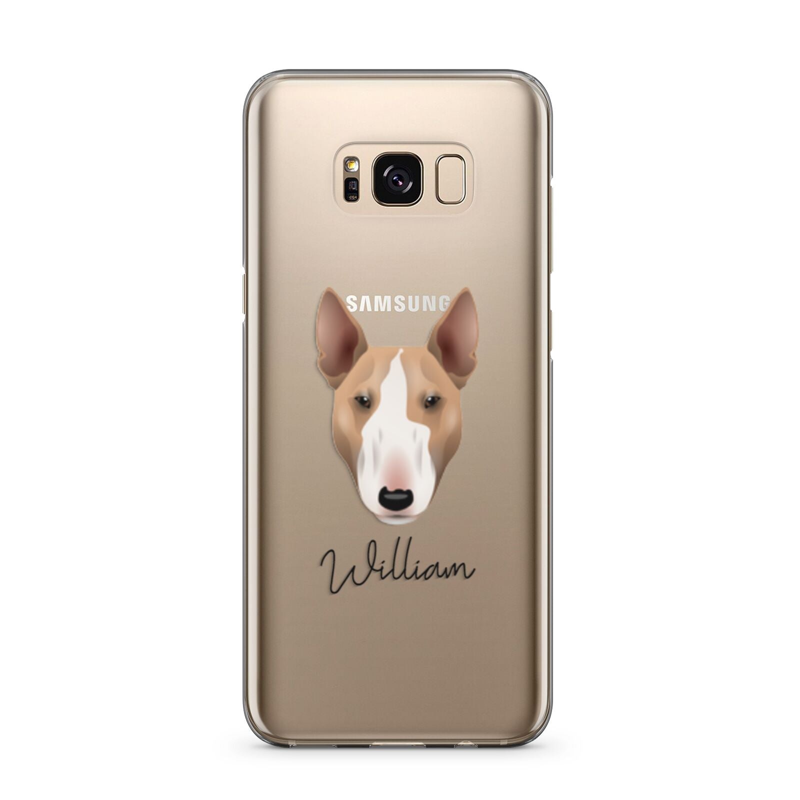 Bull Terrier Personalised Samsung Galaxy S8 Plus Case