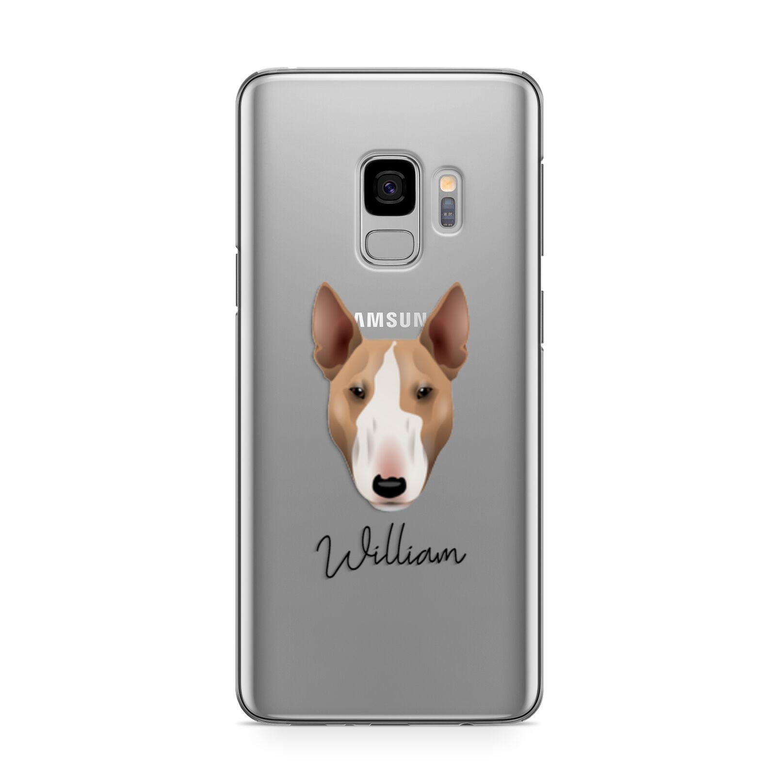 Bull Terrier Personalised Samsung Galaxy S9 Case