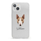 Bull Terrier Personalised iPhone 13 Clear Bumper Case