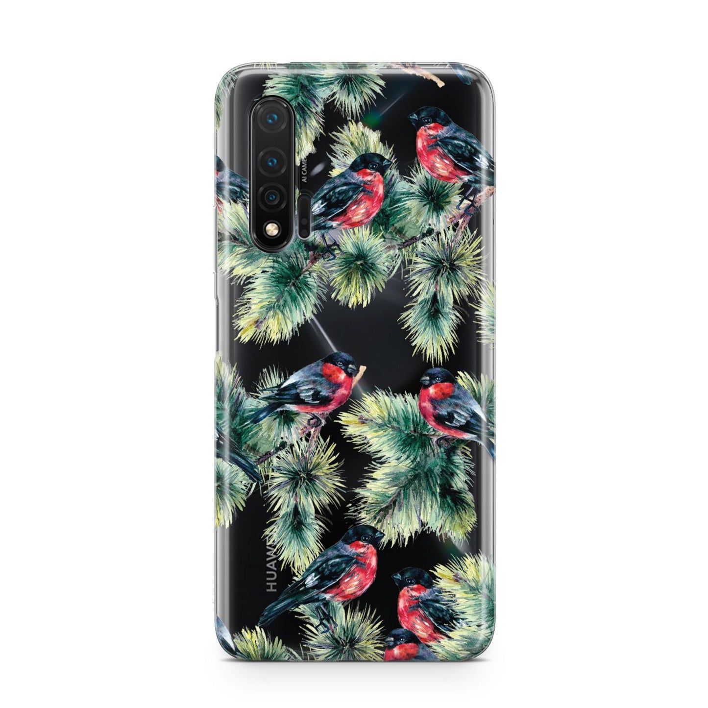 Bullfinch Pine Tree Huawei Nova 6 Phone Case