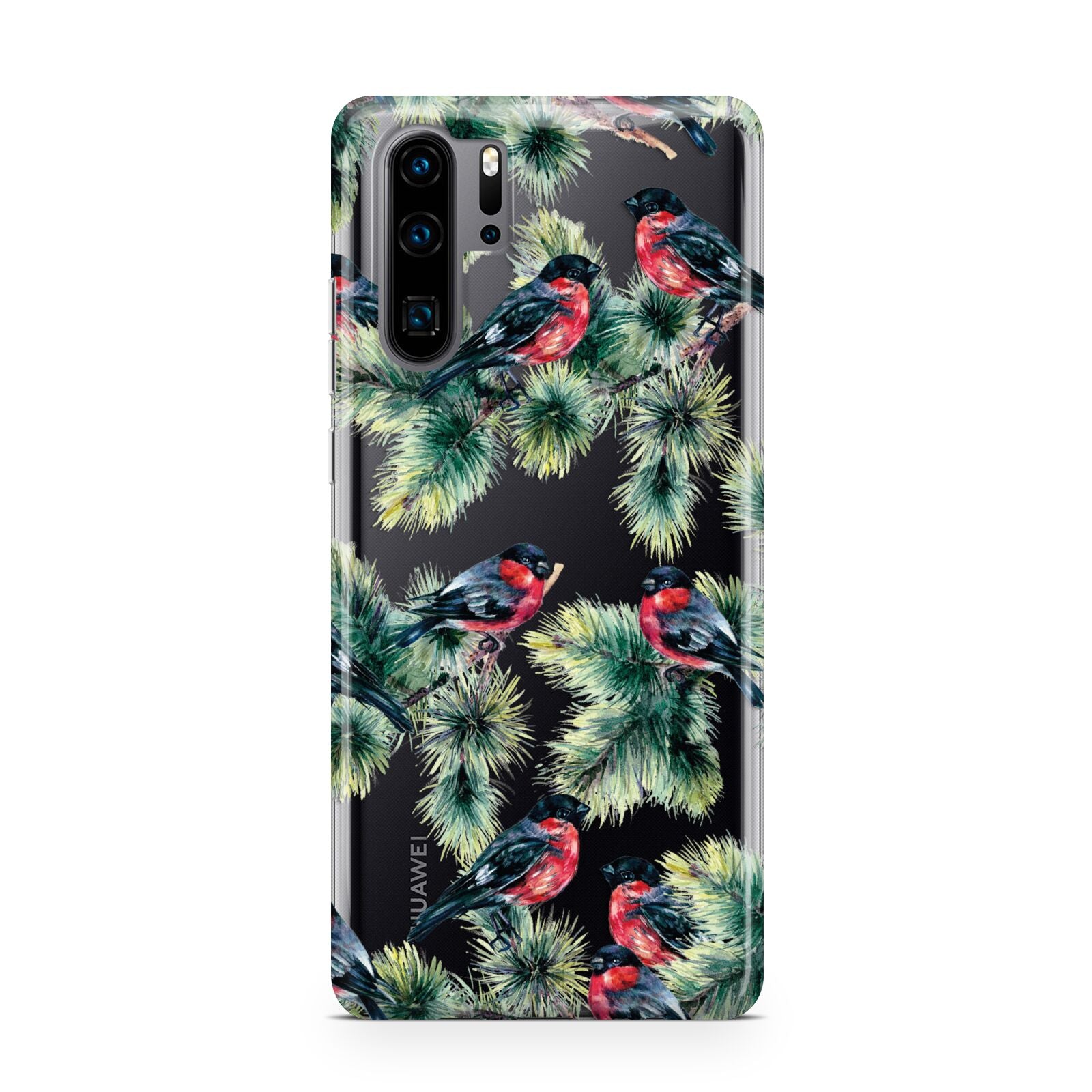 Bullfinch Pine Tree Huawei P30 Pro Phone Case