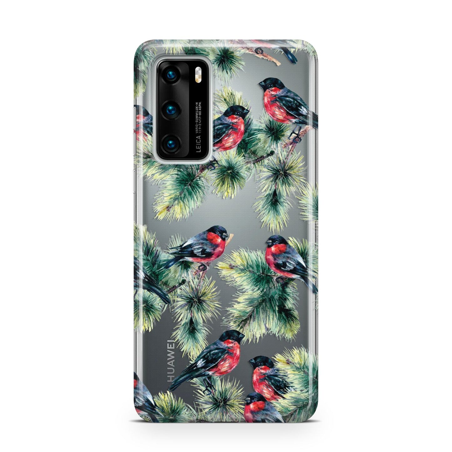 Bullfinch Pine Tree Huawei P40 Phone Case