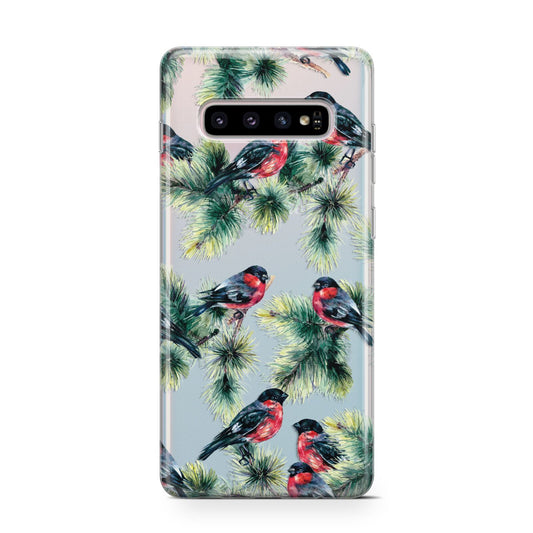 Bullfinch Pine Tree Protective Samsung Galaxy Case