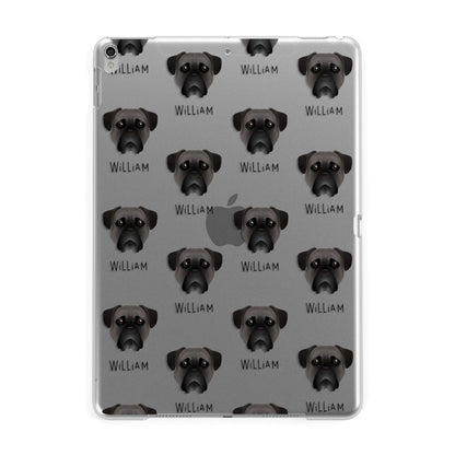 Bullmastiff Icon with Name Apple iPad Silver Case