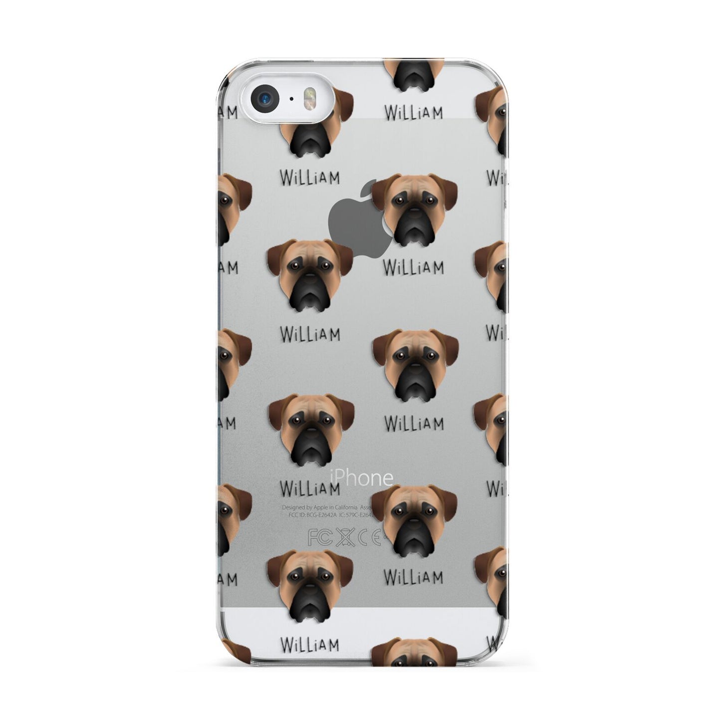 Bullmastiff Icon with Name Apple iPhone 5 Case