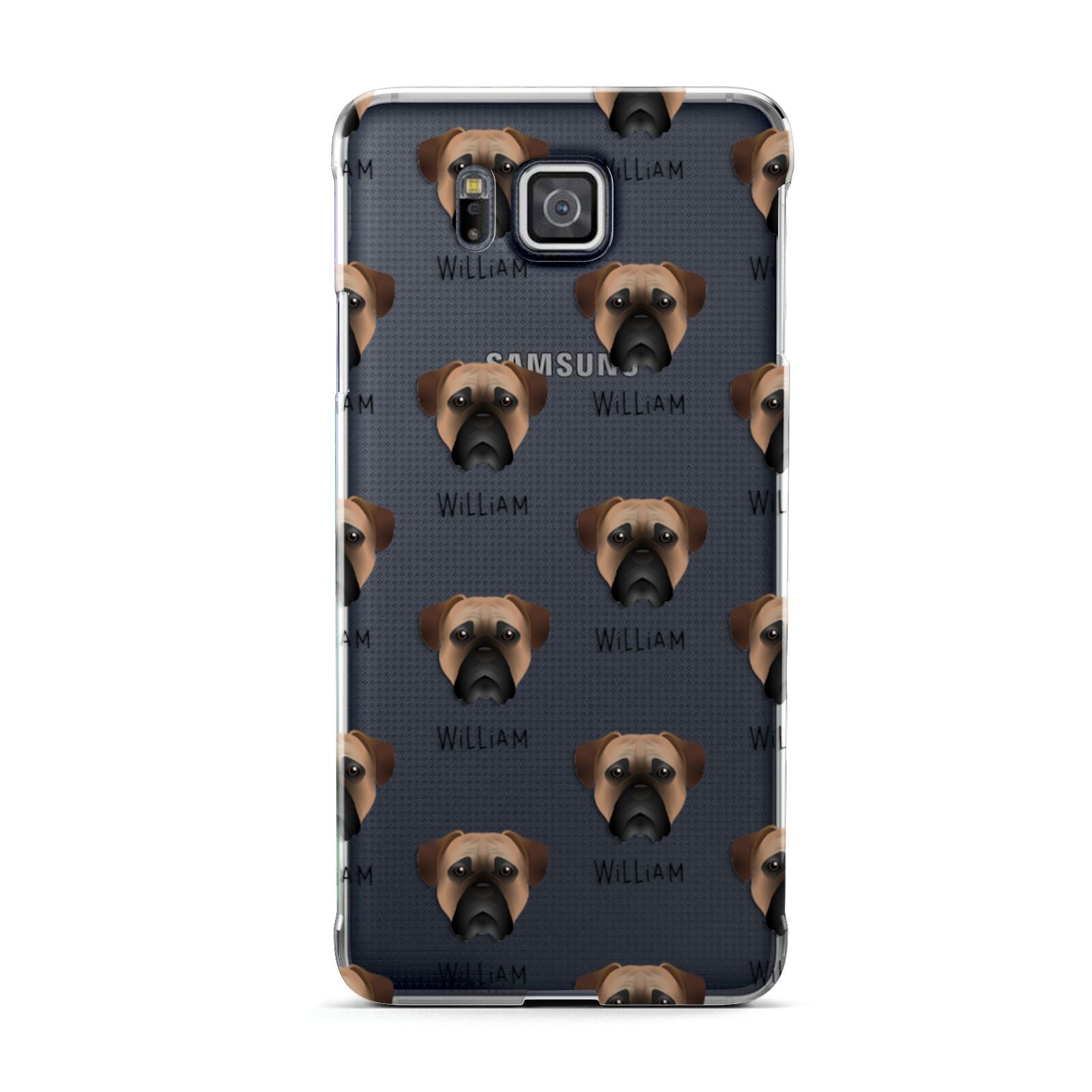 Bullmastiff Icon with Name Samsung Galaxy Alpha Case