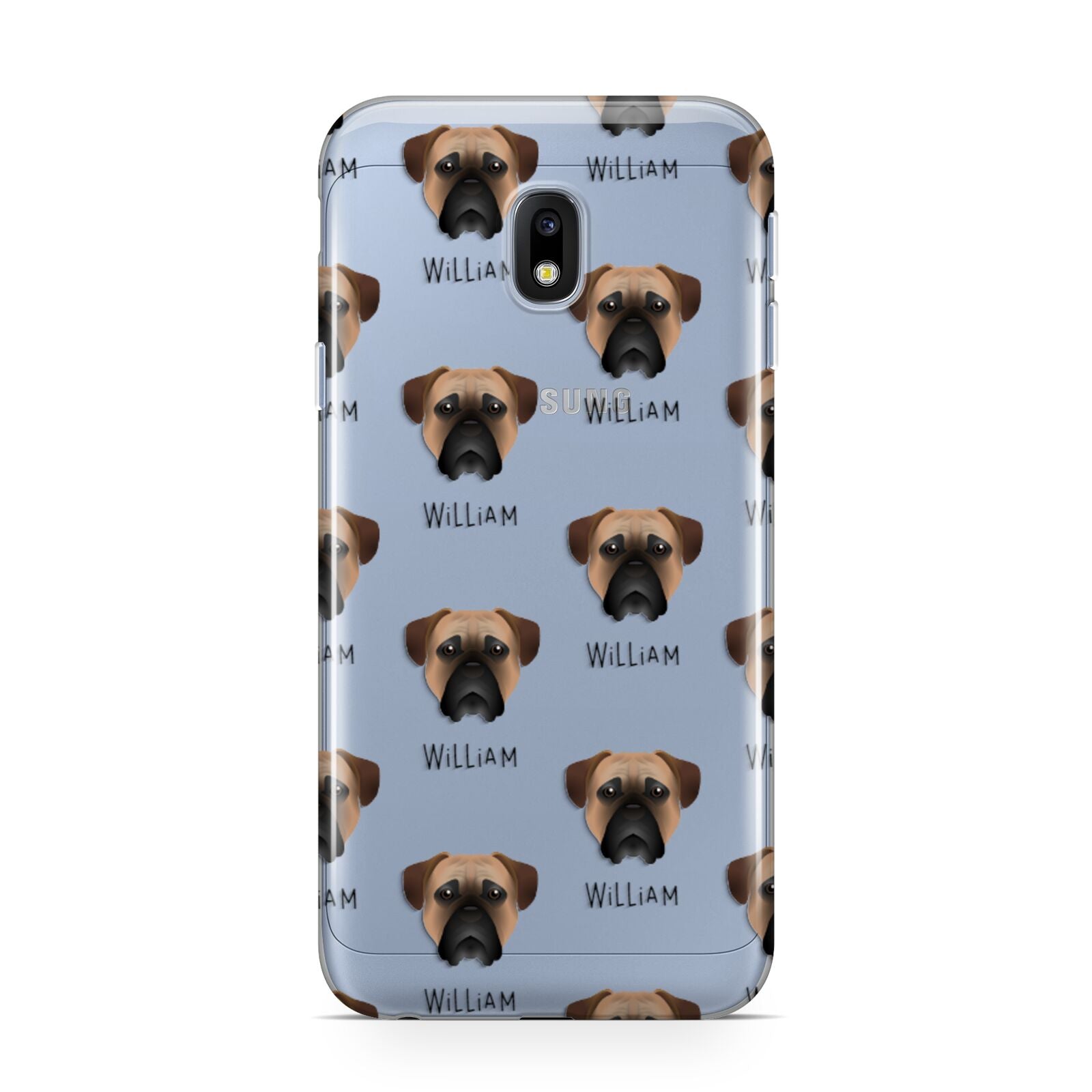 Bullmastiff Icon with Name Samsung Galaxy J3 2017 Case