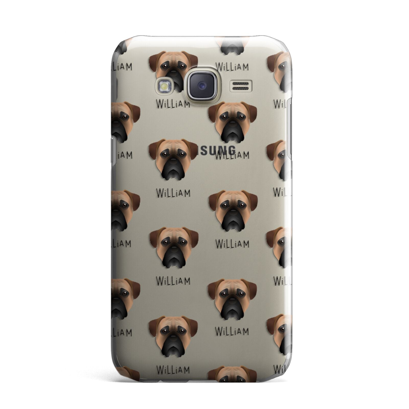 Bullmastiff Icon with Name Samsung Galaxy J7 Case