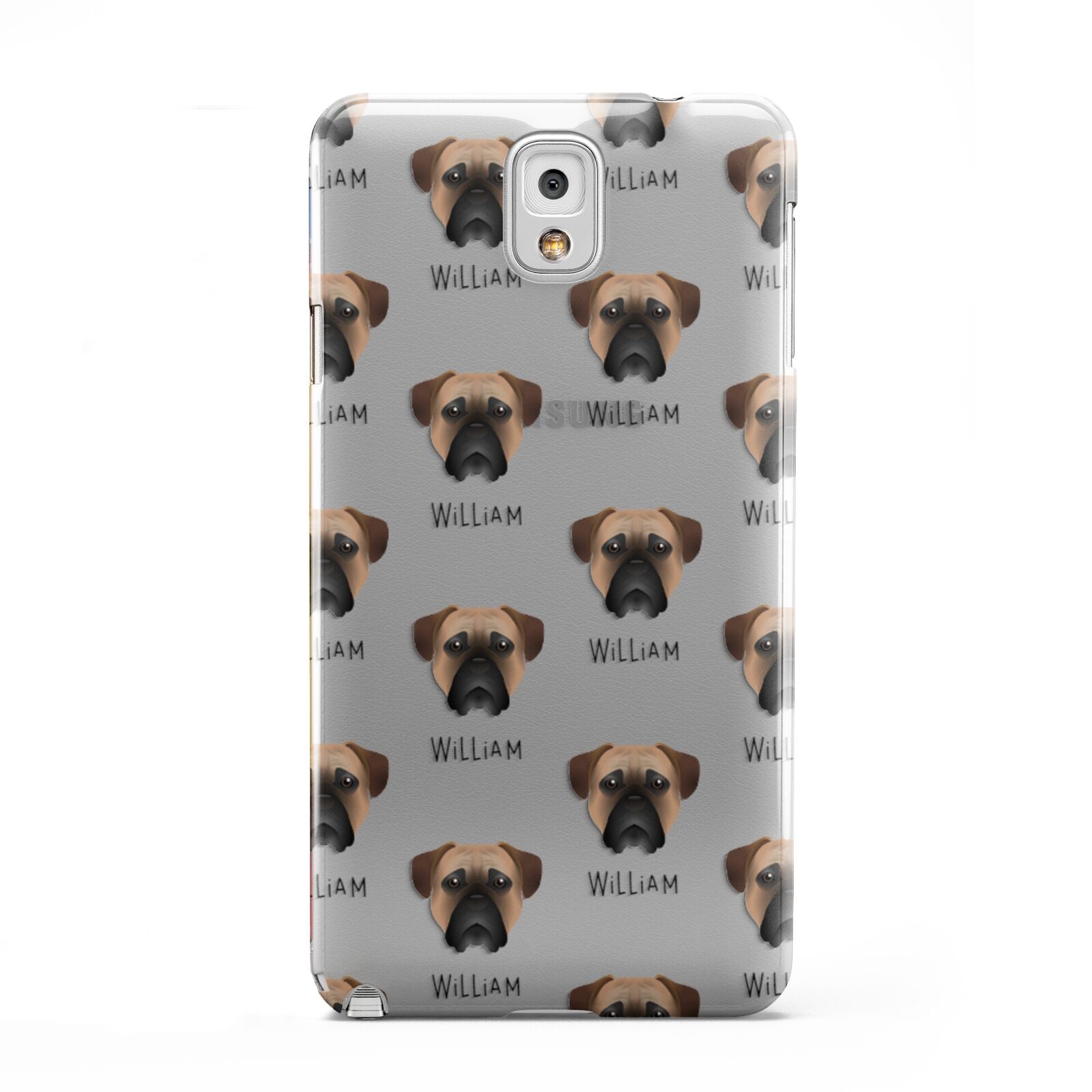 Bullmastiff Icon with Name Samsung Galaxy Note 3 Case