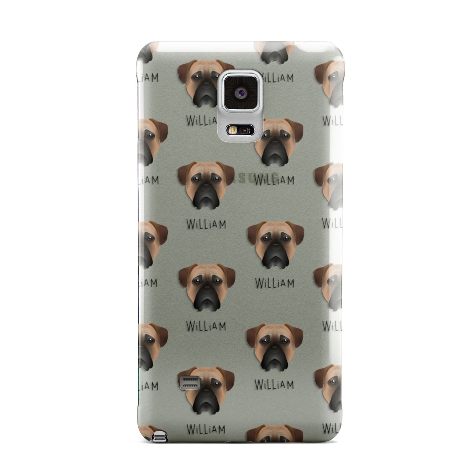 Bullmastiff Icon with Name Samsung Galaxy Note 4 Case