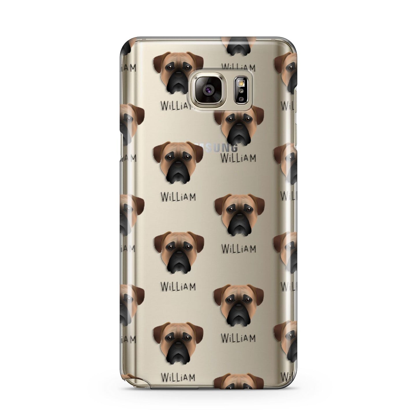 Bullmastiff Icon with Name Samsung Galaxy Note 5 Case