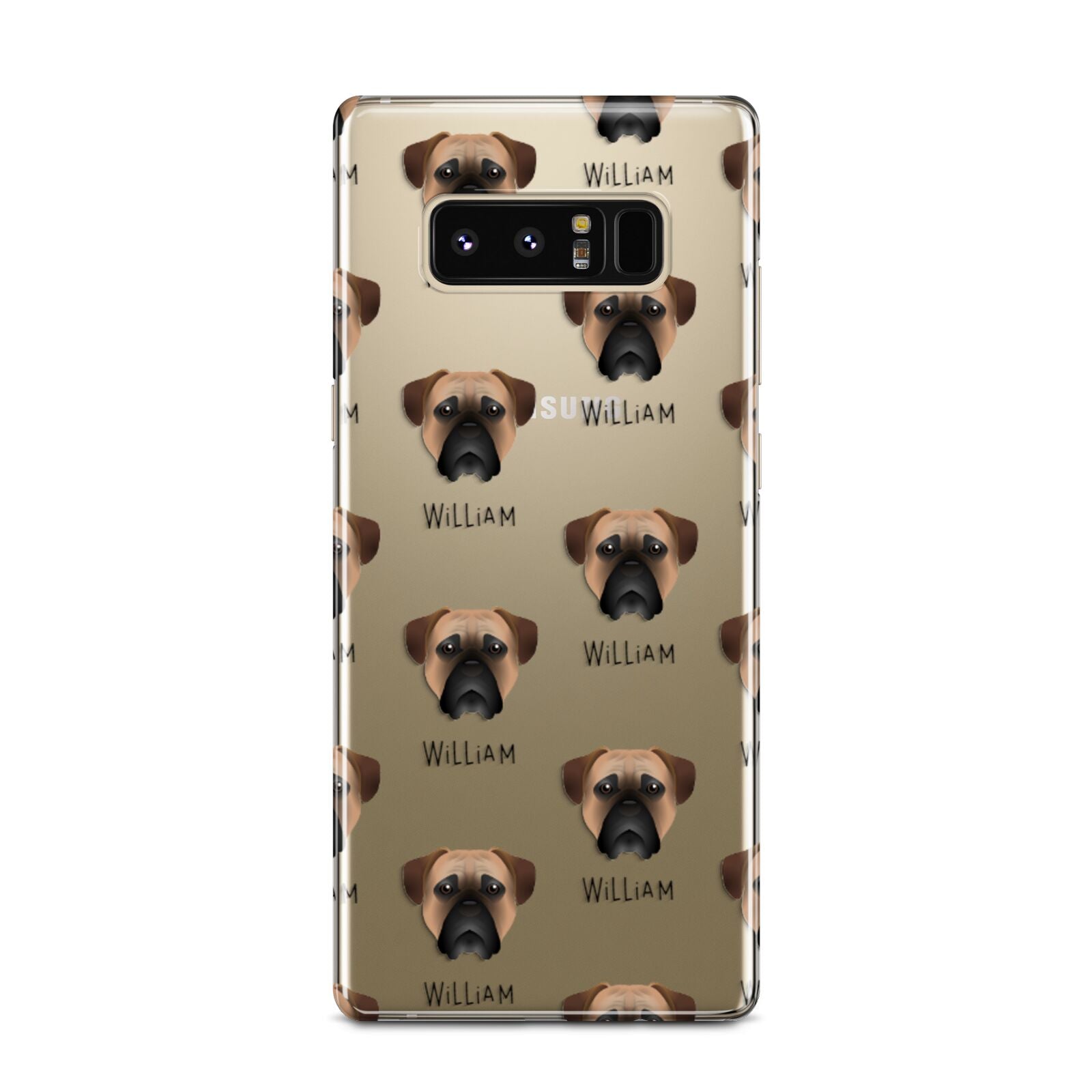 Bullmastiff Icon with Name Samsung Galaxy Note 8 Case