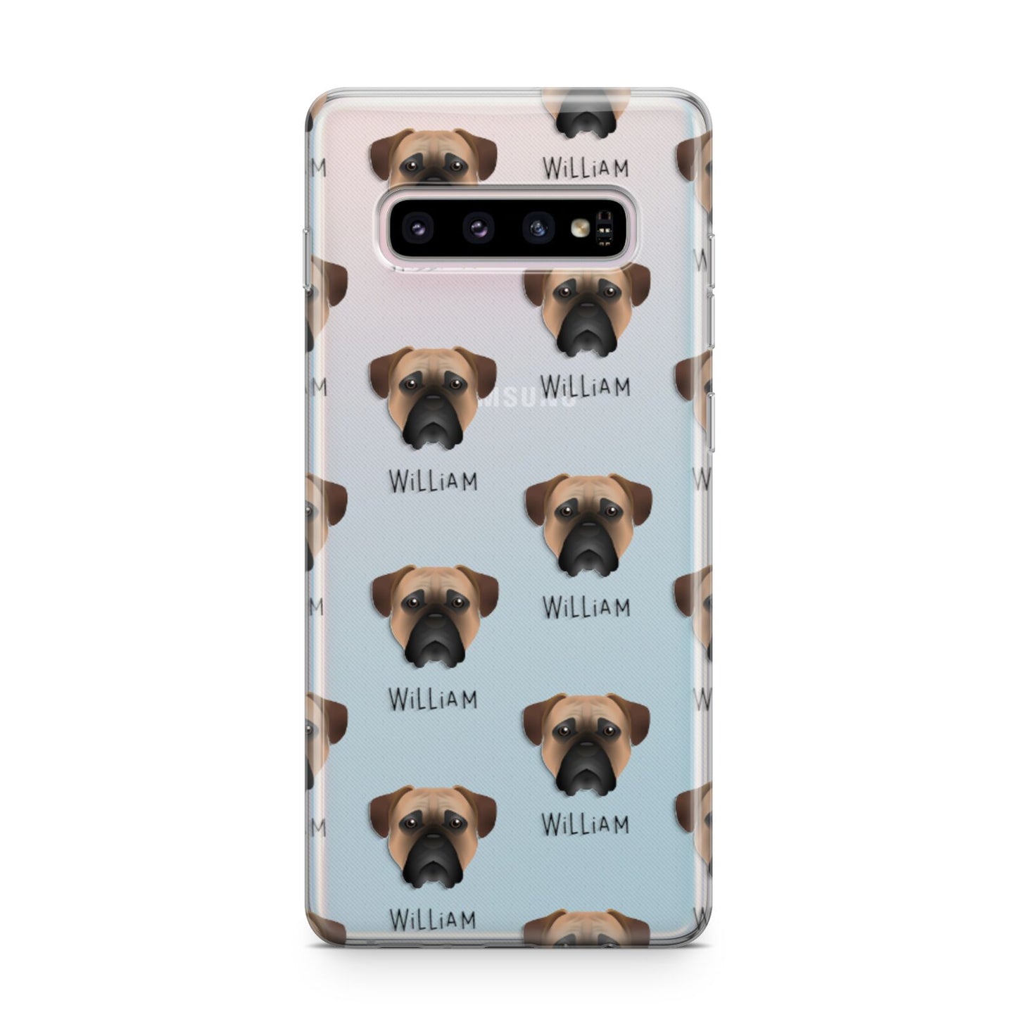 Bullmastiff Icon with Name Samsung Galaxy S10 Plus Case