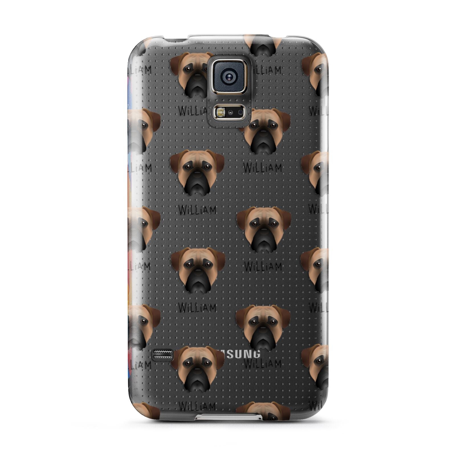 Bullmastiff Icon with Name Samsung Galaxy S5 Case