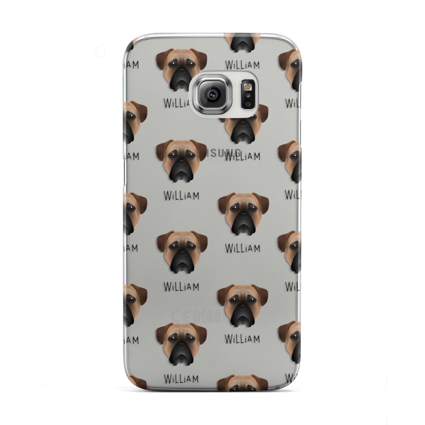 Bullmastiff Icon with Name Samsung Galaxy S6 Edge Case