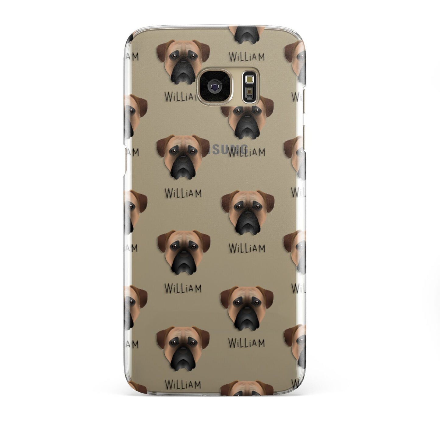 Bullmastiff Icon with Name Samsung Galaxy S7 Edge Case