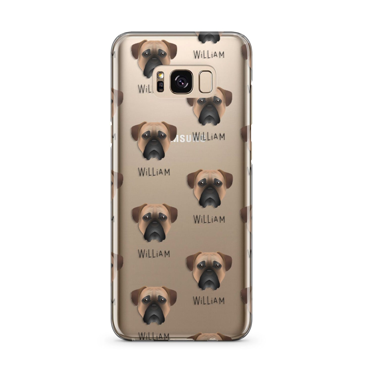 Bullmastiff Icon with Name Samsung Galaxy S8 Plus Case