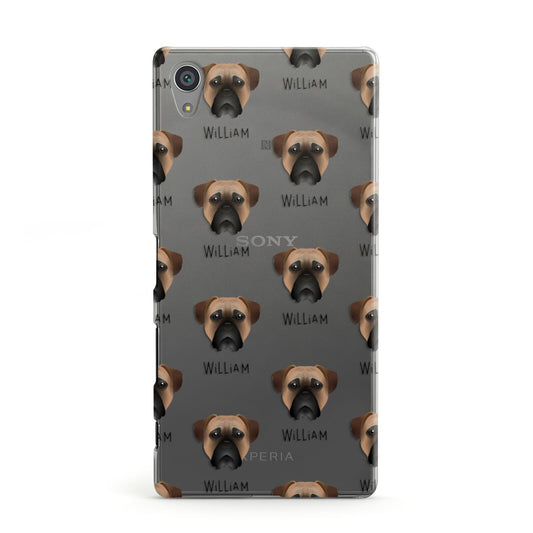 Bullmastiff Icon with Name Sony Xperia Case