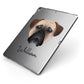 Bullmastiff Personalised Apple iPad Case on Grey iPad Side View