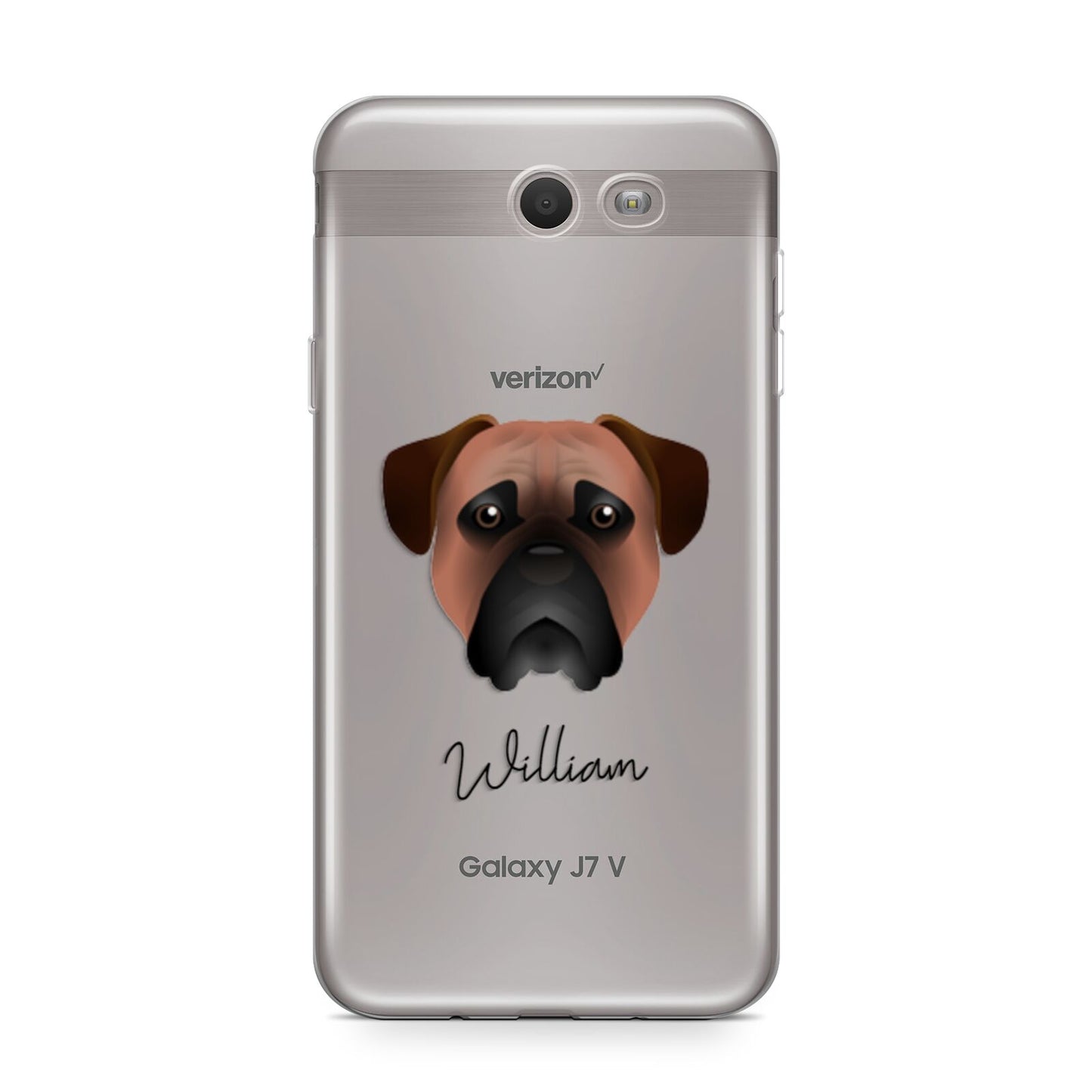 Bullmastiff Personalised Samsung Galaxy J7 2017 Case