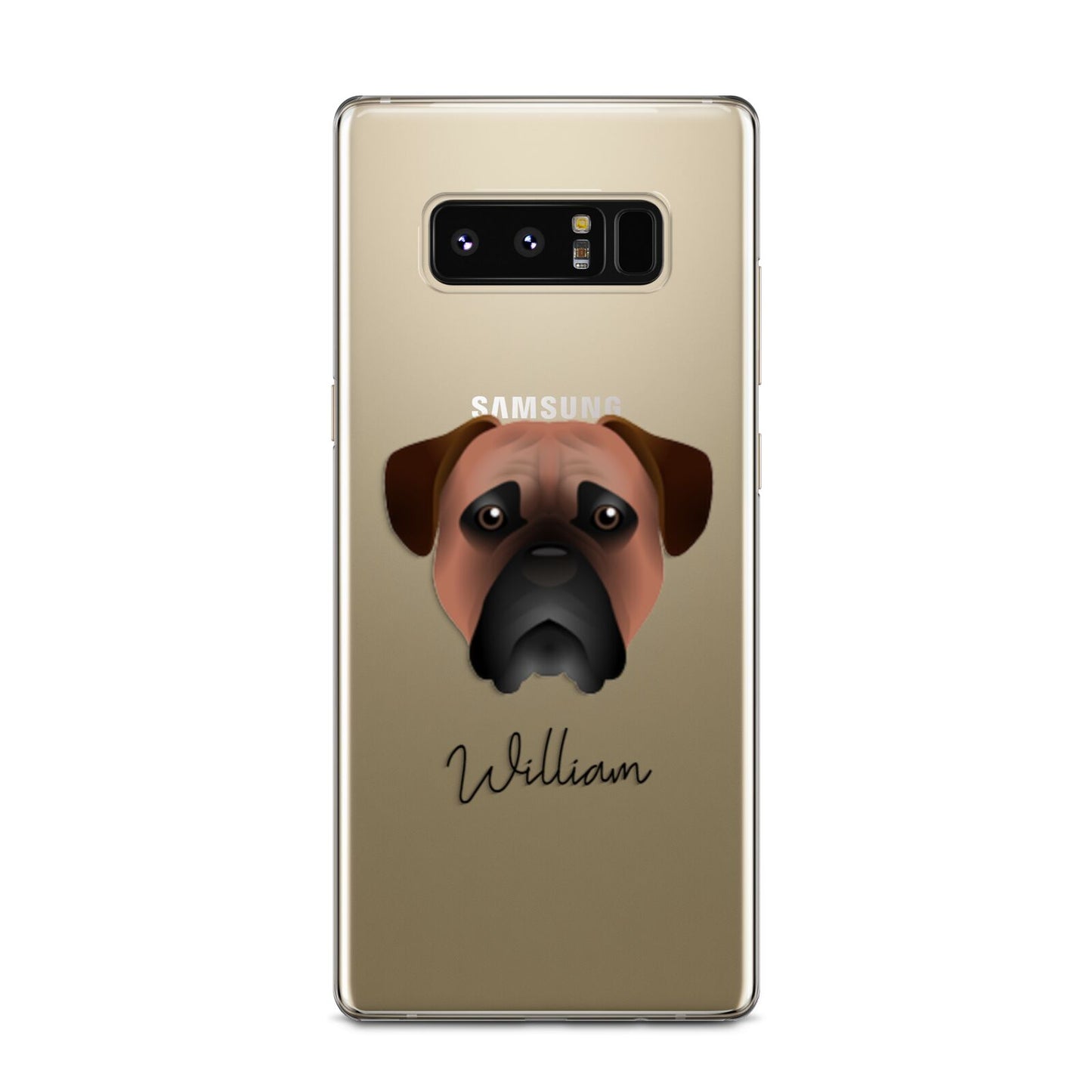 Bullmastiff Personalised Samsung Galaxy Note 8 Case