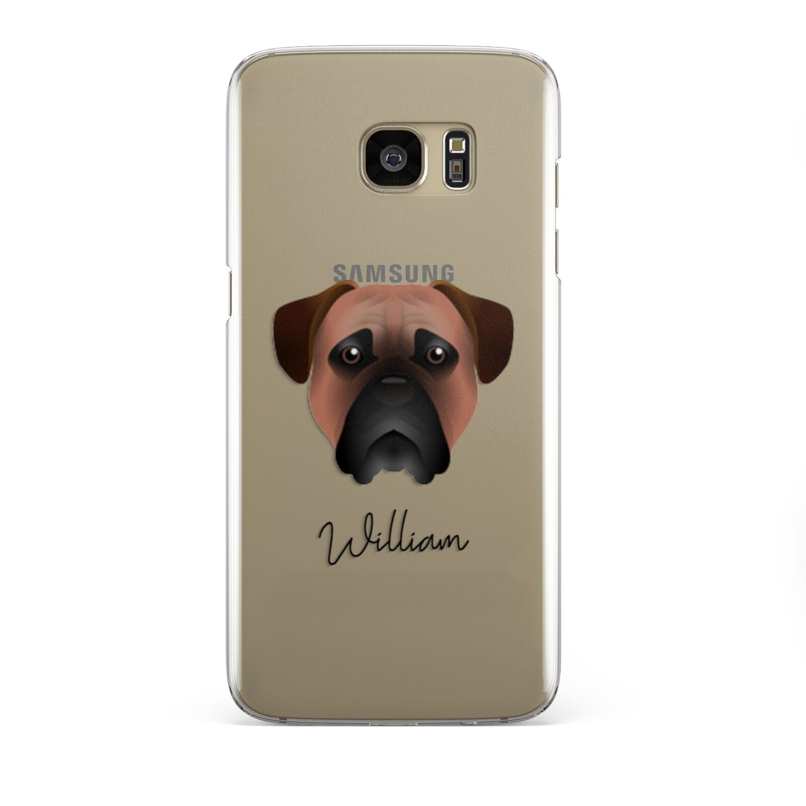 Bullmastiff Personalised Samsung Galaxy S7 Edge Case