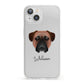 Bullmastiff Personalised iPhone 13 Clear Bumper Case