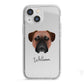 Bullmastiff Personalised iPhone 13 Mini TPU Impact Case with White Edges