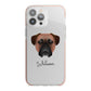 Bullmastiff Personalised iPhone 13 Pro Max TPU Impact Case with Pink Edges