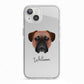 Bullmastiff Personalised iPhone 13 TPU Impact Case with White Edges