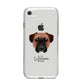 Bullmastiff Personalised iPhone 8 Bumper Case on Silver iPhone