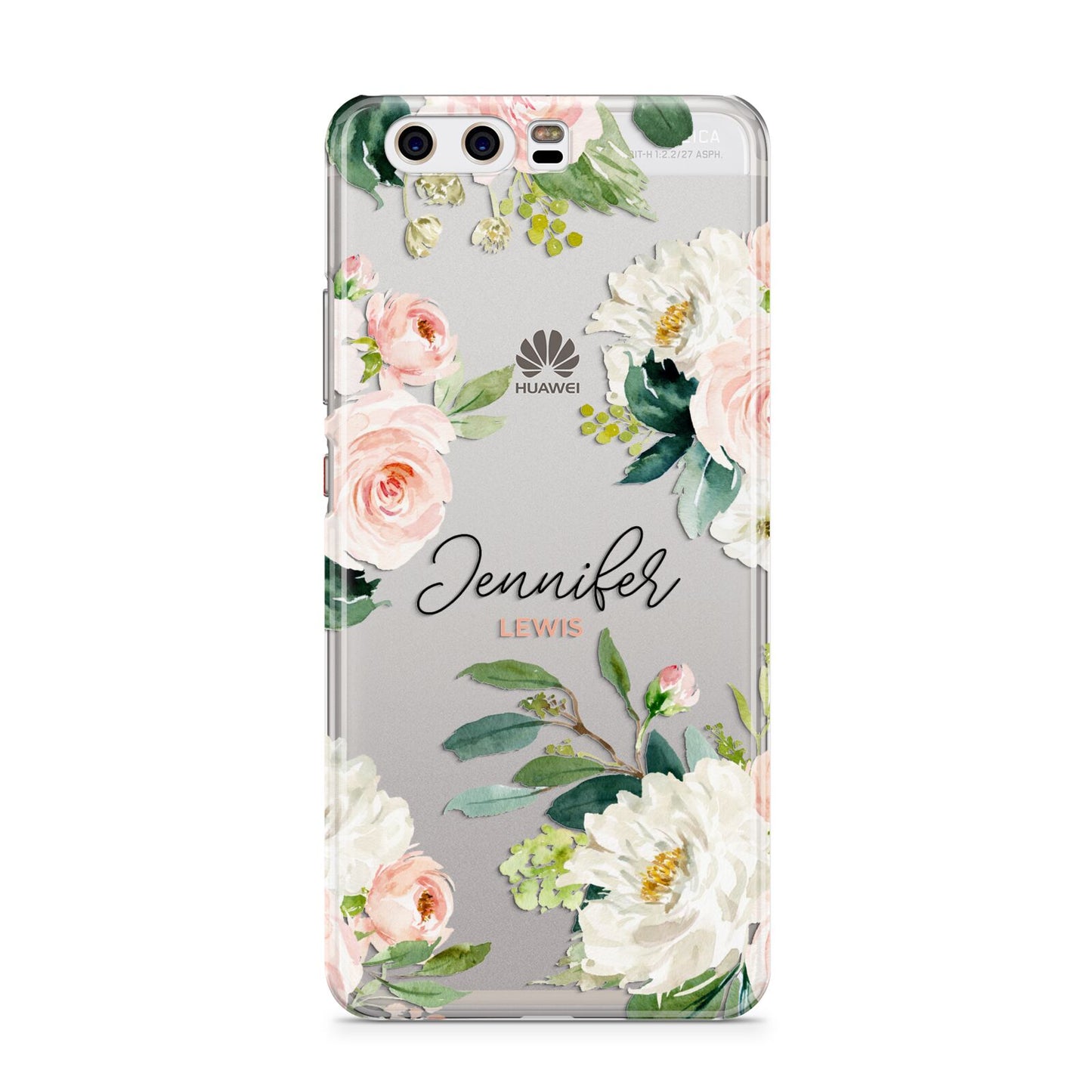 Bunches of Roses Personalised Names Huawei P10 Phone Case