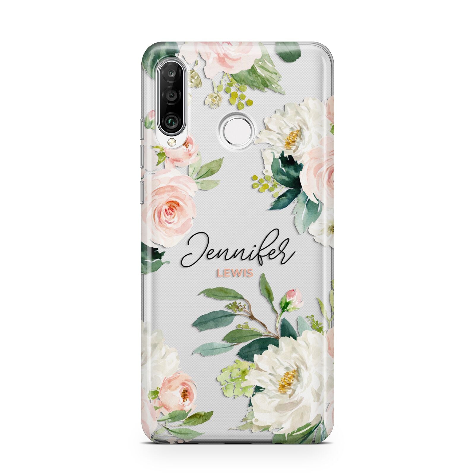 Bunches of Roses Personalised Names Huawei P30 Lite Phone Case