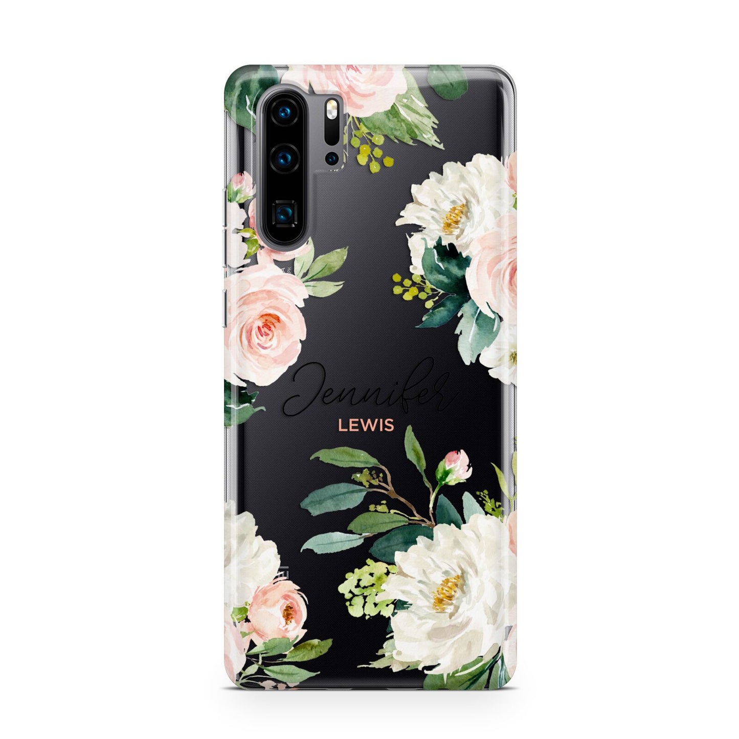 Bunches of Roses Personalised Names Huawei P30 Pro Phone Case