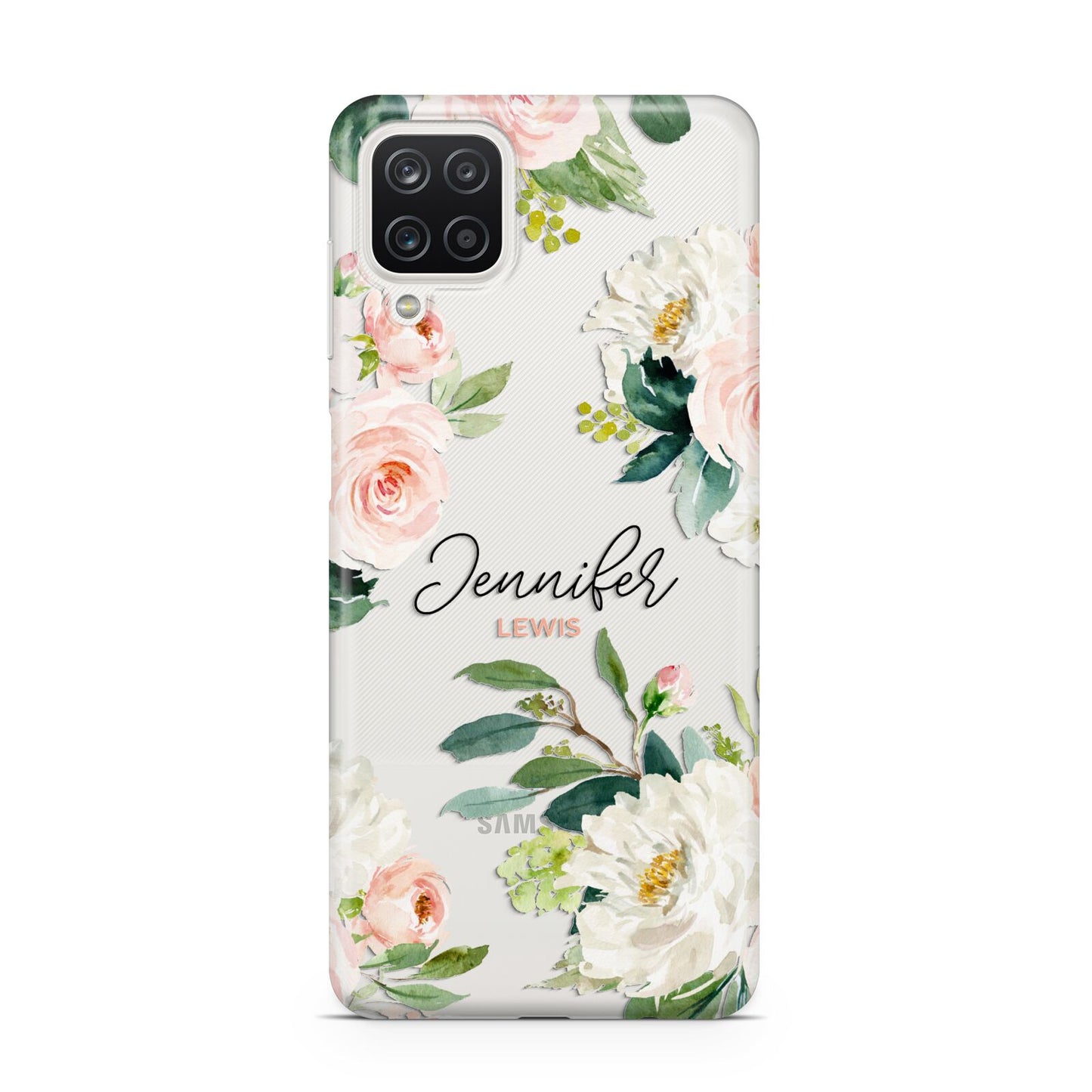 Bunches of Roses Personalised Names Samsung A12 Case